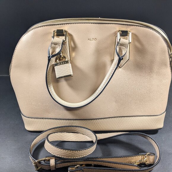 Aldo Cream Purse with removeable Crossbody Strap - Picture 1 of 4
